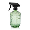 Plant Mister Fine Mist Water Spray Bottle for Plants | Handheld Glass Spray Bottles with Adjustable Nozzle - Indoor Flower Plant Gardening Cleaning- Light Green 0.43L/15.17oz