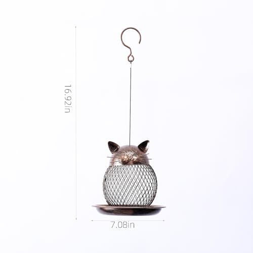 Mentoart Bird-Friendly Outdoor Feeder with Adjustable Hooks - Weatherproof Garden Decoration for Patios, Yards & Wildlife Observation (Easy to Refill & Clean)