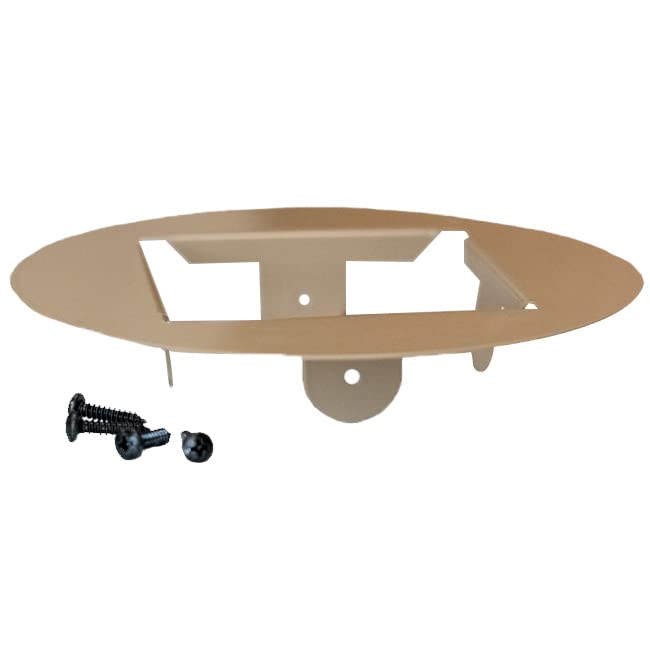 Erva Customizable Metal 4 x 4 Mounting Bracket with Screws, Tan