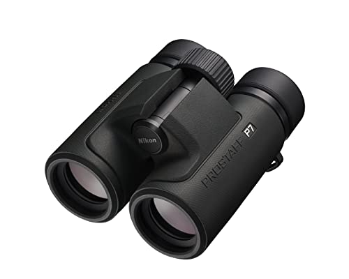 Nikon PROSTAFF P7 10x30 Binocular | Waterproof, fogproof, rubber-armored compact Binocular, oil & water repellent coating & locking diopter | Official Nikon USA Model | 6. Degree Angle of View, fogproof, Nitrogen Filled Waterproof down, field of view at 1