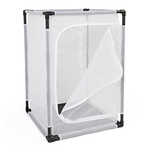 Large Monarch Butterfly Habitat Cage, Insect Mesh Cage 24" x 24" x 36" | Outdoor Insect Mesh Enclosure Terrarium - style: Poles Slide Through Cover 36" Tall