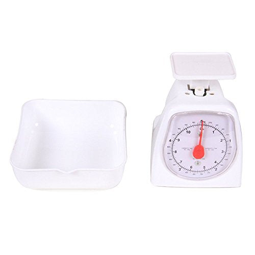 hand2mind Dual-Dial Analog Platform Scale, 5 Kg, Plastic, Kitchen, Weighing, Classroom, Elementary, Teacher Supplies