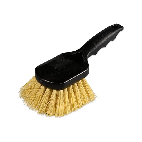 SPARTA Utility Scrub Brush, Polypropylene Bristles, 8.5 Inch, Black | Chemical- and Water-Resistant Bristles, Crimped Filament, BPA Free, FDA-Compliant Bristles