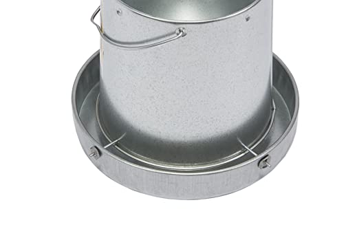 Miller 9112 12lb. Galvanized Hanging Poultry Feeder - size: 12 pounds