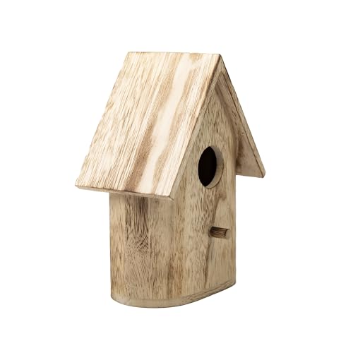 YCHTEWY-DIY Wooden Bird House,Wild Bird Feeder, Hanging Birdhouse Attract Birds & Beautify Your Yard! (Cream, C) - size: C