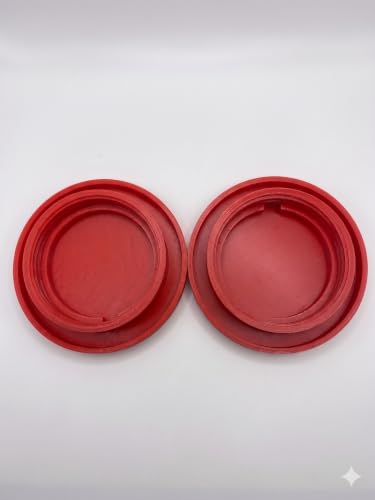 2-Piece Quail Waterer use Large Mouth Mason Jar, The Waterer Tray is Specially Designed to Keep Quail from Drowning. (Jars are NOT Included) RED