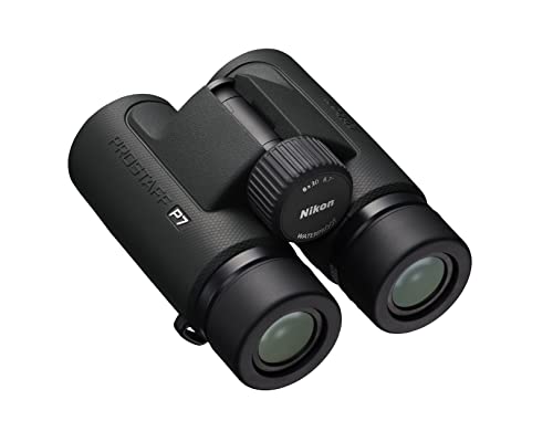 Nikon PROSTAFF P7 8x30 Binocular | Waterproof, fogproof, rubber-armored compact Binocular, oil & water repellent coating & locking diopter | Official Nikon USA Model | 8.7 Degree Angle of View, waterproof down to 3, long eye relief Lead and arsenic-free e