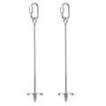 2pcs Hanging Bird Treat Skewer Parrot Fruit Feeder, 13 Inch Stainless Steel Bird Food Holder Parrot Fruit Food Skewer with Washer Nut Parakeet Treat Holder Feeder for Parrot Budgie Conure, LXLVOUEG - size: Screw-13inches-2P