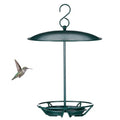 1 Pack Cylinder Bird Feeder Outdoor Seed Cake Feeder Hanging Metal Suet Cake Holder Backyard Wild Bird Feeding Feeders for Outdoors Garden(Dark Green) - color: Dark Green