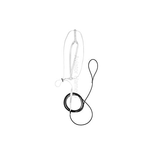 The AVIATOR Pet Bird Harness and Leash: XX-Large Silver - color: Silver, size: XX-Large