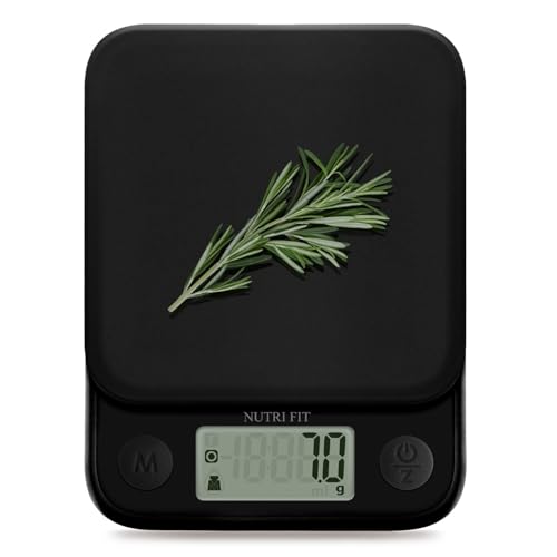 Food Scale Small Digital Kitchen Scales Weight Grams Ounces Black | Max 11lbs 0.5g Increment, Compact Design, Smart Tare, Weight Loss Cooking Baking Coffee, Easy to Use for Travel, AAA Battery - color: Classic Black