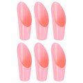 M METERXITY 6-Pack Bonsai Soil Scoops, Plastic Garden Soil Scoops Bucket Shovel Potting Scoopers for Transplanting/Flower Planting/Plant Succulent, Colorful Small Gardening Tools [Pink] - color: Pink
