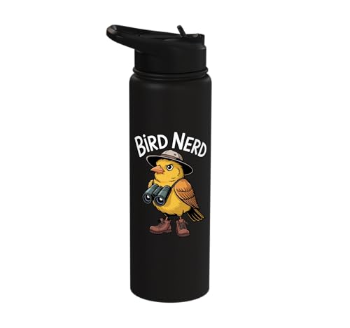 Bird Nerd Funny Ornithologist Bird Watcher Birdkeeping Bird Stainless Steel Insulated Water Bottle