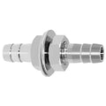 Beduan 5/16" Hose Barb Thru-Bulk Bulkhead Straight Hex Union Stainless Steel Fitting - size: 5/16" Hose Barb, style: Pack of 1