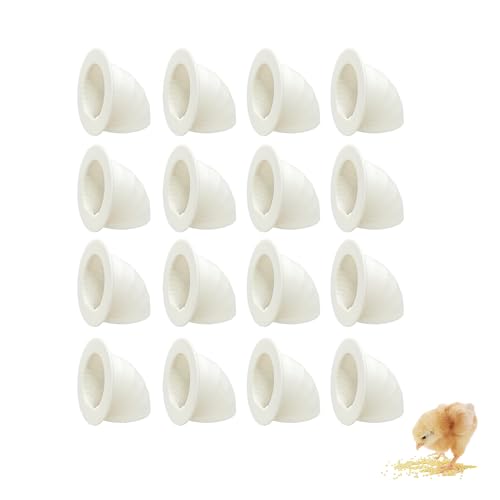 16 Pack Quail Feeder No Waste Feeder Port for DIY Bucket Container (1.5in) | Quail Feeder Port Tools for Outdoor Coturnix Farming - color: 1.5in*16pcs