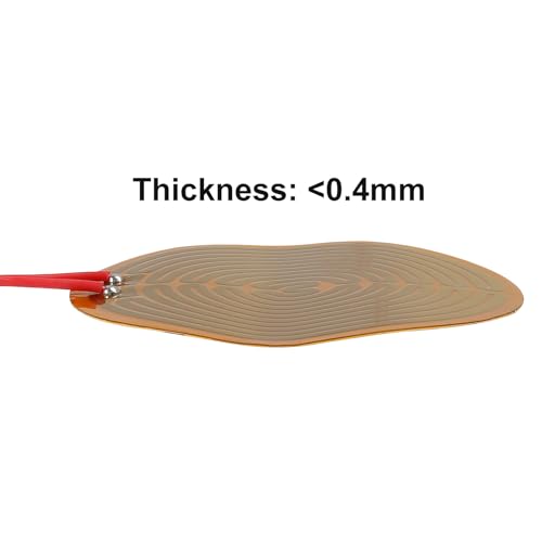 6pcs Film Heater Plate Adhesive Pad 12V 13W 70mm PI Heating Elements Film Strip Heater Adhesive Polyimide Heater Plate - size: 70mmx70mm