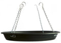 Bird Seed Catcher Tray and Platform Feeder with Adjustable Length Chains (12.5" Wide Black)