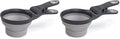 Dexas Pets Collapsible KlipScoop Collapsible Dry Dog Food Scoop and Dog Food Bag Clip, 1 Cup Capacity, Light Gray (PW660432429) (Pack of 2) - color: Light Gray, size: 1 Cup Capacity (Pack of 2)
