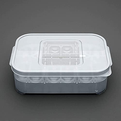 Still Awake Reptile Egg Incubator Professional Hatcher Hatching Box Case Tray Plastic Breeding Incubator for Hatching Snake,Lizards, Reptiles,Gecko(12 Slots with Thermometer)