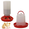 Chick Feeder and Waterer kit 1L Drinker & Feeder for Chickens Broilers,& Birds Quail Pigeon
