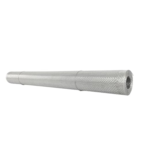 Galvanized Hardware Cloth 1/8 Inch Wire Mesh Roll – Ideal for Garden Fencing, Chicken Coops, DIY Projects, and Beekeeping (24in x 20ft)
