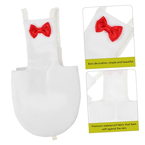 Yardwe Flight Bird Diaper Suit for Parrots Washable Nappy for Cockatiels Parakeets and Pigeons Soft Material Eye-catching Design White - size: 14x7cm