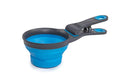 Dexas Popware for Pets Collapsible Klip Scoop, 3-in-1 Pet Food Scoop, Measuring Cup and Bag Clip, 1 Cup Capacity, Pro Blue - color: Pro Blue, size: 1 Cup Capacity