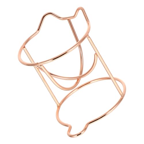 SOLUSTRE Makeup Puff Holder Sponge Egg Display Stand Metal Powder Puff Rack Rose Gold Hollow Makeup Sponge Holder for Cosmetic Storage and Drying