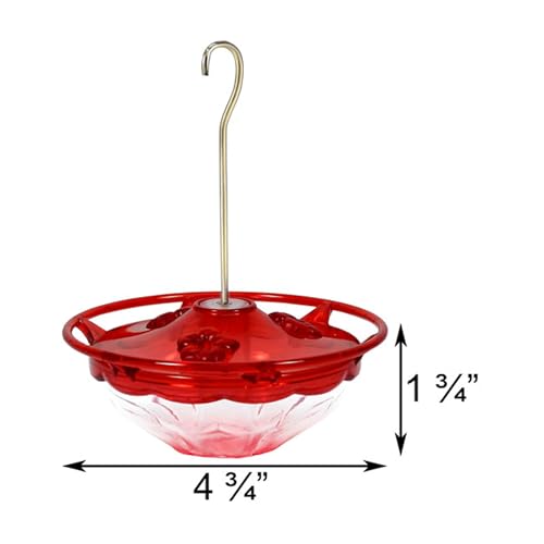 Aspects Mini HummBlossom Hummingbird Feeder, 4 oz, Rose (2-Pack)