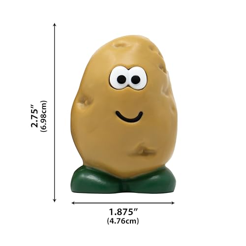 Joie Spud Dude Potato Brush, Compact Handheld Produce Scrubber | Cleans Vegetables and Fruits with Gentle Nylon Bristles, Tough on Dirt But Preserves Nutrients, BPA-Free - color: Potato