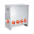 Automatic Chicken Feeder Large Capacity Metal Poultry Feeder 85lbs 6-Ports - color: 85lb with 6 Ports