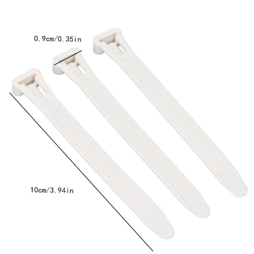 100Pcs Numbered Poultry Leg Rings 1-100 Identification Tags Reusable Bands for Chickens Ducks Geese Pigeons(White) - color: White