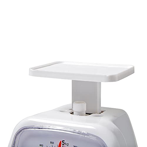 hand2mind Dual-Dial Analog Platform Scale, 5 Kg, Plastic, Kitchen, Weighing, Classroom, Elementary, Teacher Supplies