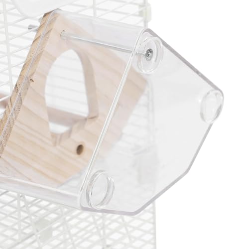 Bird Cage, 2-Tier Freestanding Flight Cage for Small Birds