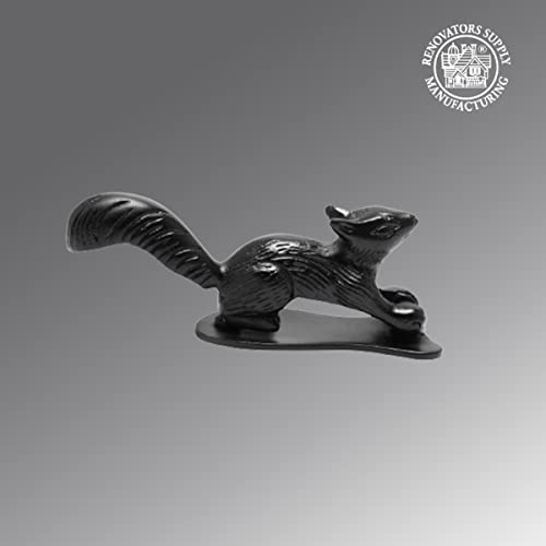 Renovators Supply Manufacturing Door Knockers for Front Door 6.75 in. Black Cast Iron Squirrel Shaped Door Knocker with Mounting Hardware - color: Black Squirrel