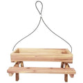 Cedar Picnic Table Bird Feeder - Made in USA