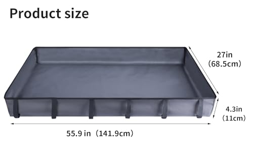 Guinea Pig Cage Liner Pet Bedding Base Waterproof Oxford Guinea Pig Cage Bottom Suitable for C & C Cage Panel (No Cage)(27x56 Inch) - size: 56.0"L x 27.0"W x 4.3"H