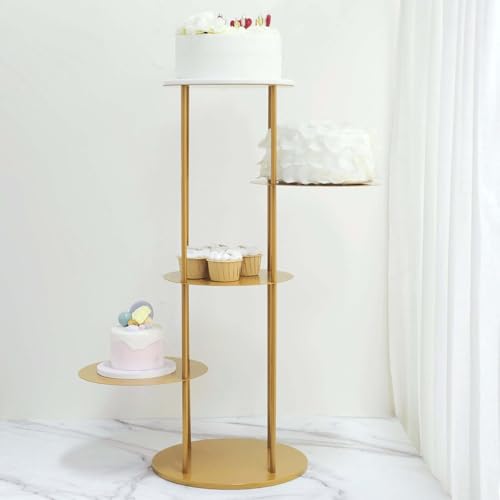 Efavormart 2 Sets of Large Metallic Gold Bird Cage Wedding Centerpiece Table Party Decor All Occasions - 9",13" Tall - color: Gold, size: 5-Tier 30" Bird Cage