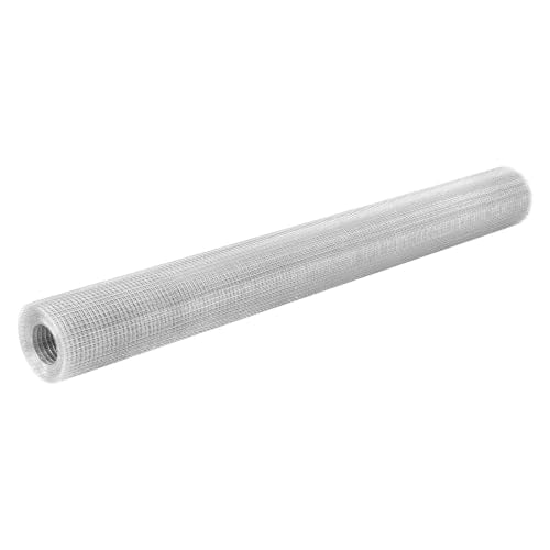 VEVOR Hardware Cloth, 1/2 inch 72 inch x 50 ft 19 Gauge Chicken Wire Fence, Hot-Dip Galvanized After Welding Metal Wire Mesh Roll, Garden Plant Welded Fencing Roll Supports Poultry Netting Cage Fence - size: 1/2 inch 72 inch x 50 ft