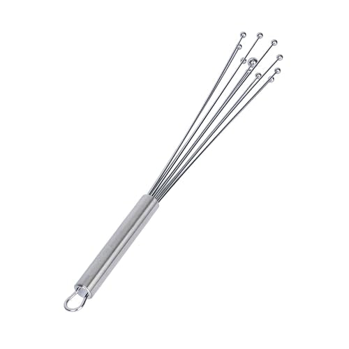 Restaurantware 12.5 in Stainless Steel Ball Whisk - German Standard Egg Beater with Ergonomic Handle, Dishwasher Safe - Manual Mixer Cooking Whisk for Baking, Stirring, Sauces, Beating - color: Ball Whisk, size: 12 1/2"