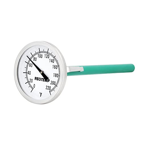 Large Dial Easy Read Pocket Thermometer, 2" Dial, 5" Stem, Waterproof (0 to 220 Fahrenheit) - size: 0 to 220 Fahrenheit