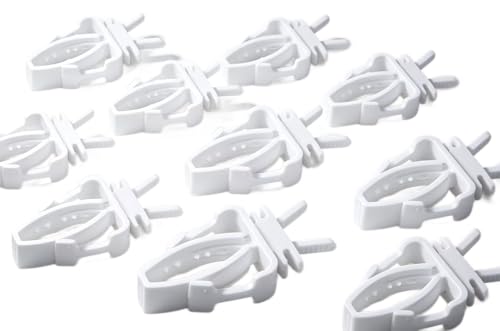 10 Pcs Bird Cage Food Holder, Millet Holder for Bird Cage, Parrot Fruit Vegetable Clips Plastic Birds Cages Feeder Clip for Budgie Parakeet Cockatoo Macaw Cockatiel Conure Budgie Treats Cages