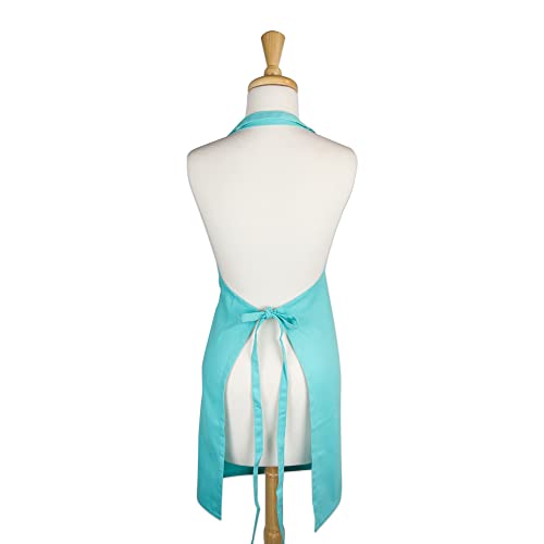 DII Everyday Basic Kitchen Collection - color: Aqua, size: Regular Size Chef Apron