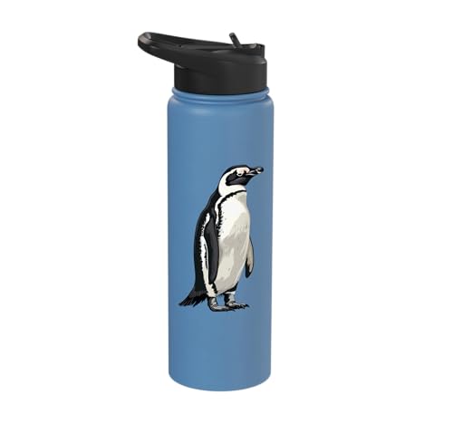 Penguin Stainless Steel Insulated Water Bottle - color: Light Blue