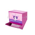Metal Small Animal Feeder with Lid, Heavy Duty Rabbit Feeder, Large Capacity Rabbit Food Dispenser, Great for Rabbit, Guinea Pigs, Chinchillas and Other Small Animals.(7.4 inch, Purple) - color: Purple, size: 7.4 inch