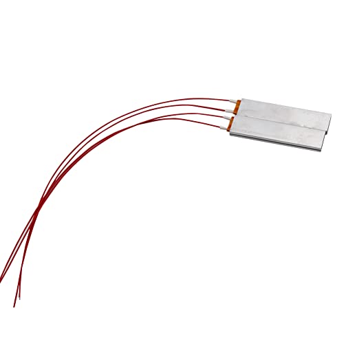 PTC Heating Element 2pcs 12V/220V/110V Thermistor Heater Constant Temperature Thermostat Heater Plate (Red-220v)
