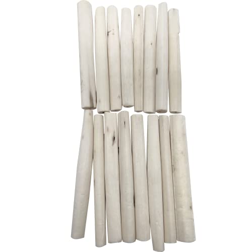 by M&M 5511 Pk16 Small Sola Logs - Handcut Skinless Skinny Sola Wood Logs, Natural Chewing Fun, Breaks with Ease by Beaks and Feet, Great Foraging Fun for Sm to Med Size Pet Birds