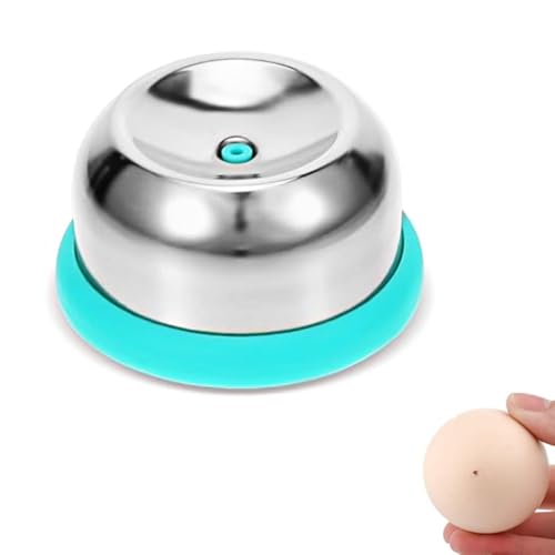 Egg Piercer Tool for Hard Boiled Eggs – Stainless Steel Needle with Safety Lock – Prevents Cracking, Easy Peeling – Egg Pricker for Cooking, Boiling, Steaming – Kitchen Gadget & Egg Cooker Accessory - color: Blue