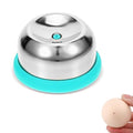 Egg Piercer Tool for Hard Boiled Eggs – Stainless Steel Needle with Safety Lock – Prevents Cracking, Easy Peeling – Egg Pricker for Cooking, Boiling, Steaming – Kitchen Gadget & Egg Cooker Accessory - color: Blue