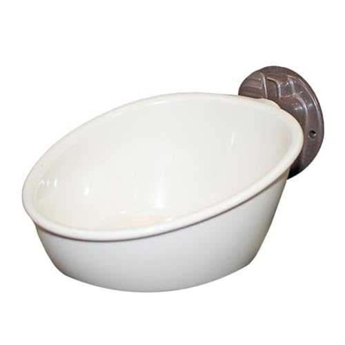 Press 'N' Slide Feed Station - Durable Mounted Food Bowl Dish - Sugar Gliders, Squirrels, Prairie Dogs, Degus, Marmosets, Parrots, Birds, Rats, Hamsters, Gerbils & Other Small Pets… (Without Dome) - size: Without Dome